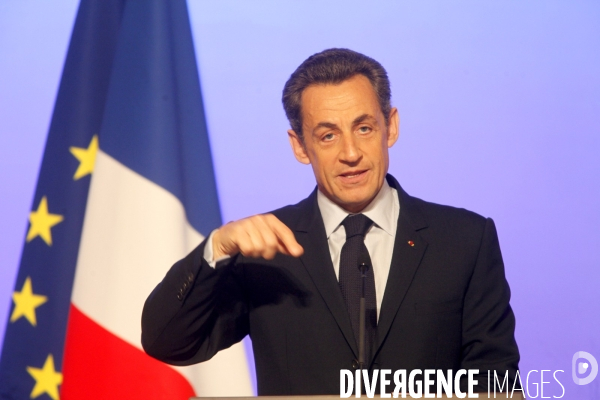 Conférence de presse de NICOLAS SARKOZY, présentation de la présidence française du G8 et du G 20