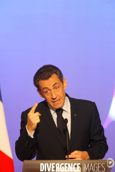 Conférence de presse de NICOLAS SARKOZY, présentation de la présidence française du G8 et du G 20