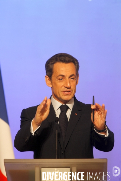 Conférence de presse de NICOLAS SARKOZY, présentation de la présidence française du G8 et du G 20