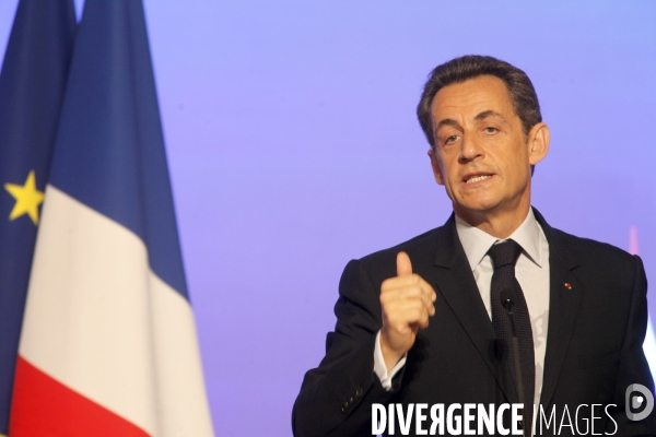 Conférence de presse de NICOLAS SARKOZY, présentation de la présidence française du G8 et du G 20