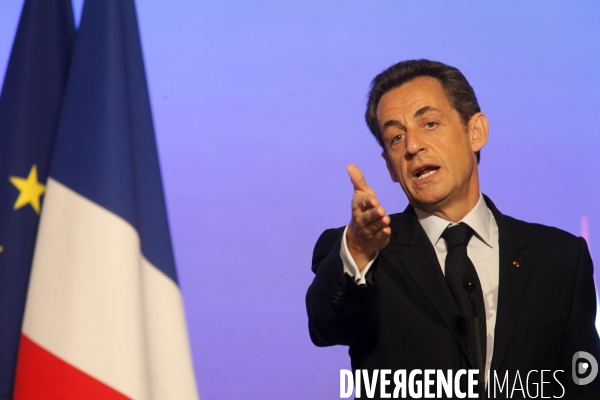 Conférence de presse de NICOLAS SARKOZY, présentation de la présidence française du G8 et du G 20