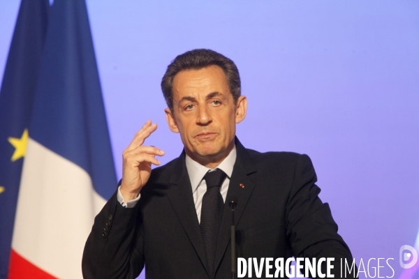 Conférence de presse de NICOLAS SARKOZY, présentation de la présidence française du G8 et du G 20