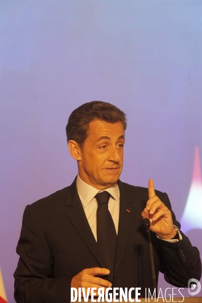 Conférence de presse de NICOLAS SARKOZY, présentation de la présidence française du G8 et du G 20