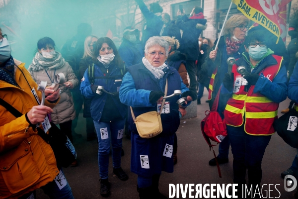 Manifestation des salariés de la SAM