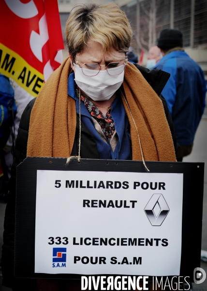 Manifestation des salariés de la SAM