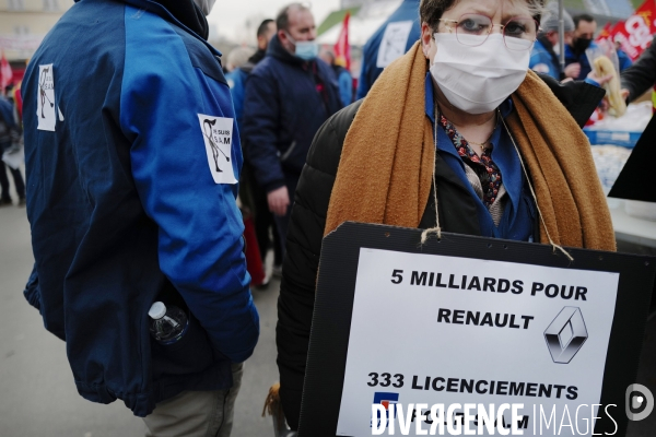 Manifestation des salariés de la SAM