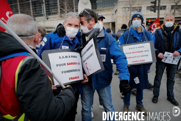 Manifestation des salariés de la SAM