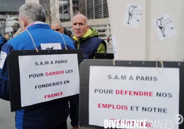 Manifestation des salariés de la SAM