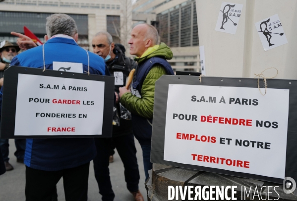 Manifestation des salariés de la SAM