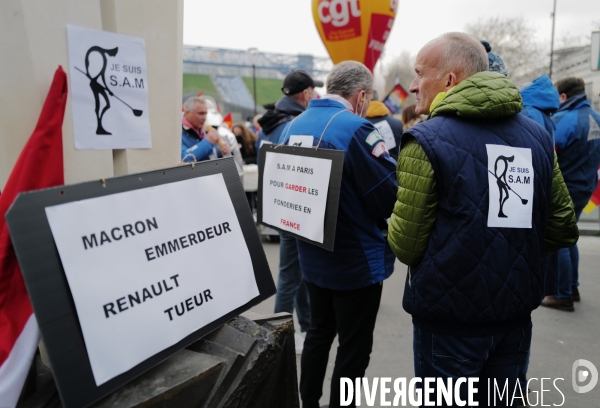 Manifestation des salariés de la SAM