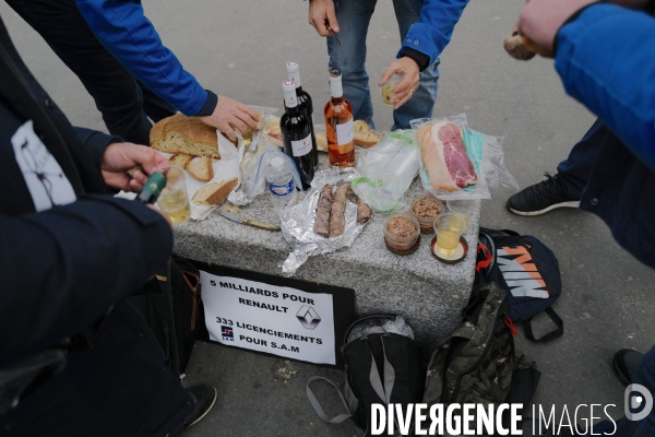 Manifestation des salariés de la SAM