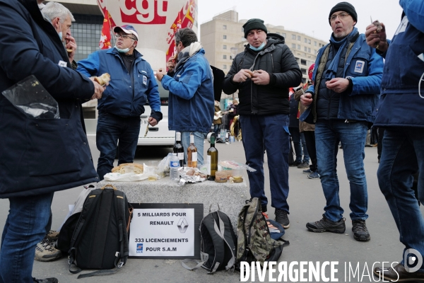 Manifestation des salariés de la SAM