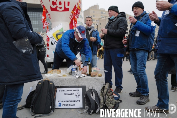 Manifestation des salariés de la SAM