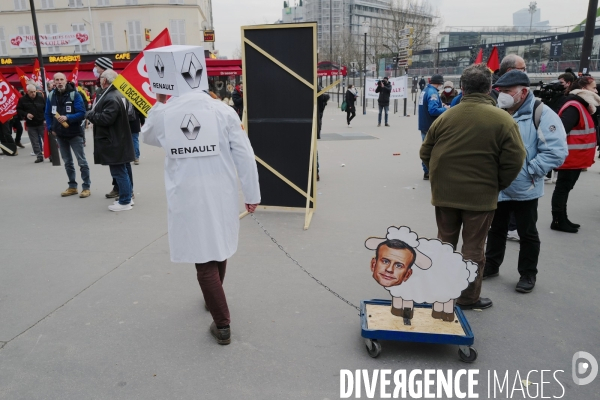 Manifestation des salariés de la SAM