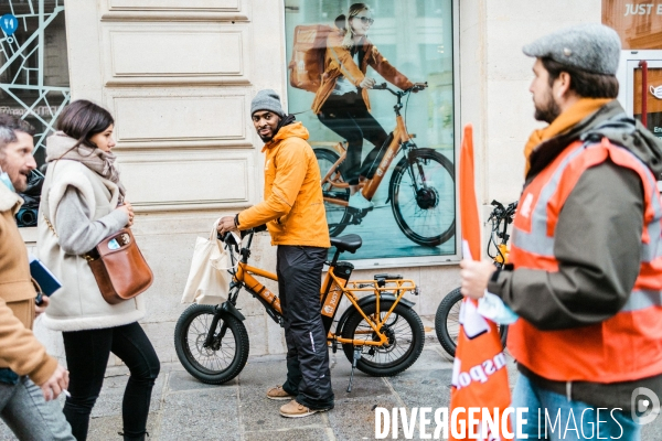 Manifestation des salariés de Just eat