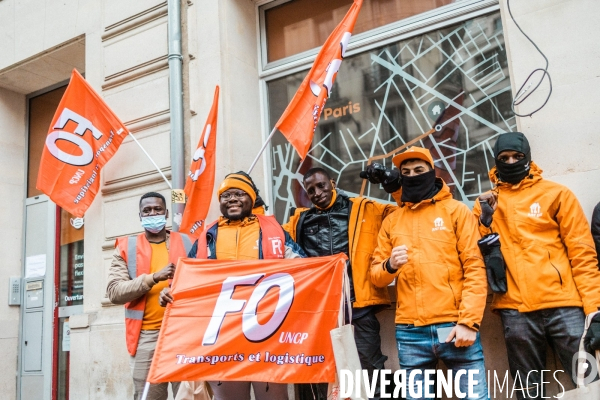 Manifestation des salariés de Just eat