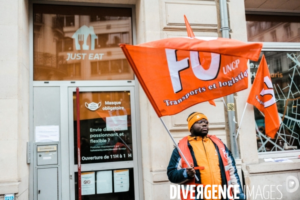 Manifestation des salariés de Just eat