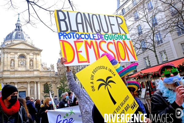 Manifestation des enseignants, des personnels de l education nationale et des organisations de parents d éleves