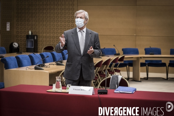 Audition de Vincent Bolloré au Sénat