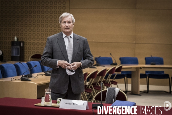 Audition de Vincent Bolloré au Sénat