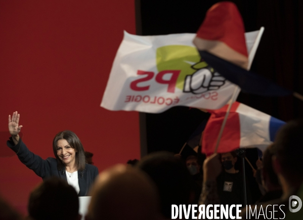 Meeting d  Anne HIDALGO à Aubervilliers