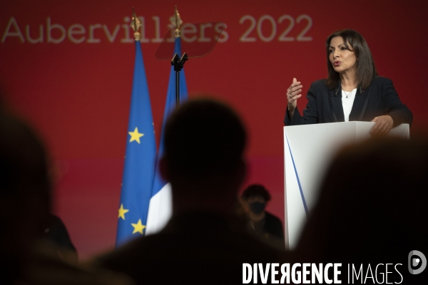 Meeting d  Anne HIDALGO à Aubervilliers