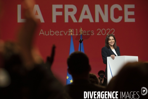 Meeting d  Anne HIDALGO à Aubervilliers