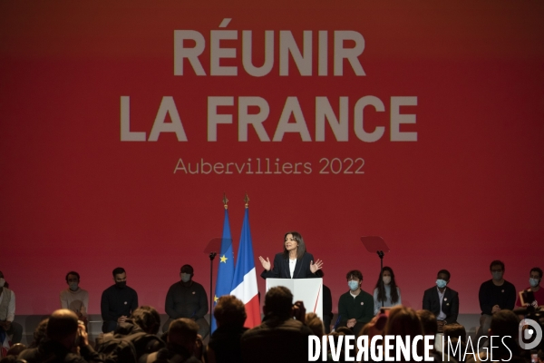 Meeting d  Anne HIDALGO à Aubervilliers