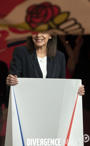 Meeting d  Anne HIDALGO à Aubervilliers