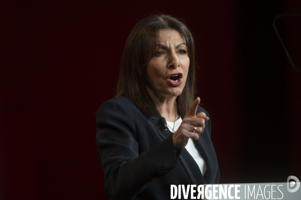 Meeting d  Anne HIDALGO à Aubervilliers