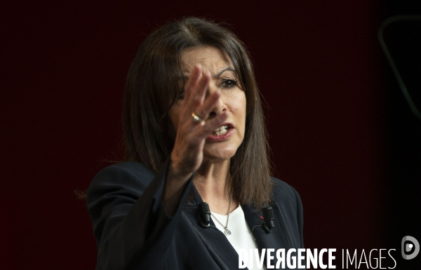 Meeting d  Anne HIDALGO à Aubervilliers