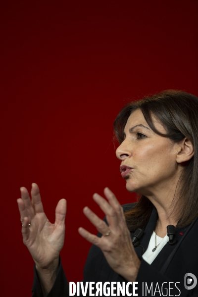 Meeting d  Anne HIDALGO à Aubervilliers