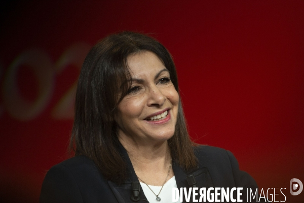 Meeting d  Anne HIDALGO à Aubervilliers