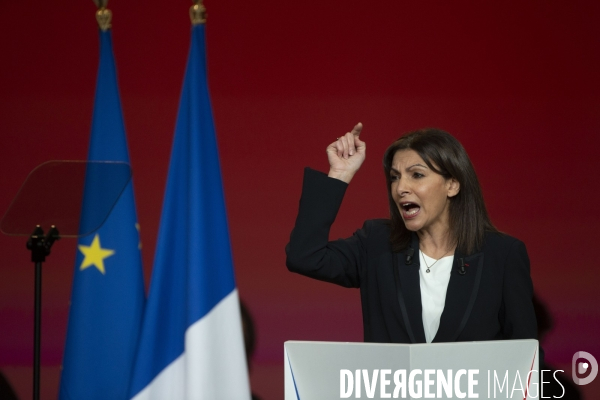 Meeting d  Anne HIDALGO à Aubervilliers