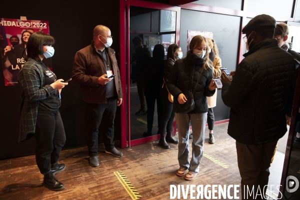 Meeting d  Anne HIDALGO à Aubervilliers