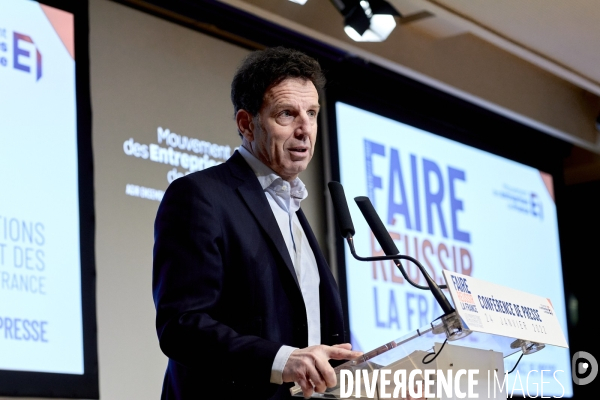 Geoffroy Roux de Bezieux , propositions du MEDEF pour la présidentielle 2022