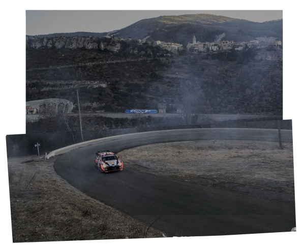 Le long de la Transbassealpine Digne Nice ( le rallye de Monte Carlo )