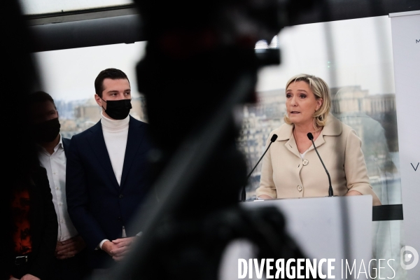 Marine le pen - voeux a la presse 2022