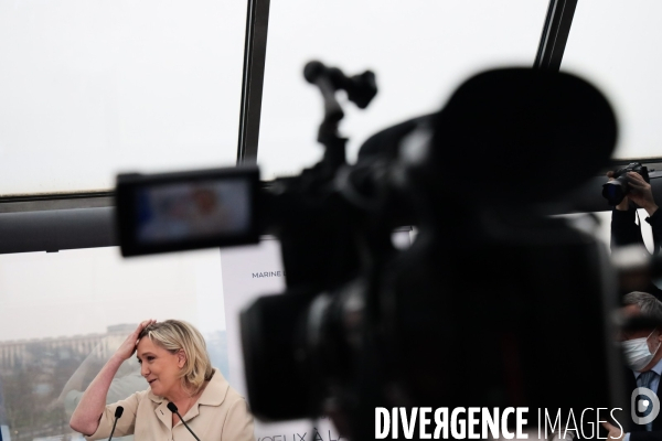 Marine le pen - voeux a la presse 2022