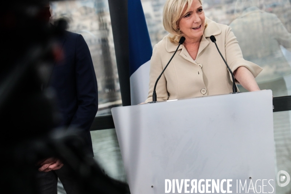 Marine le pen - voeux a la presse 2022