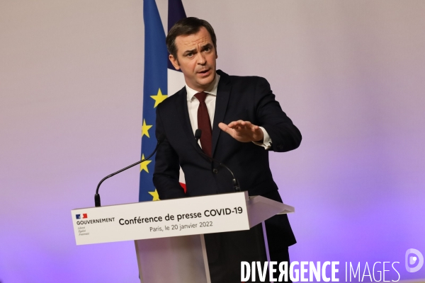 Jean castex - olivier veran - conf du 20 janvier 2022