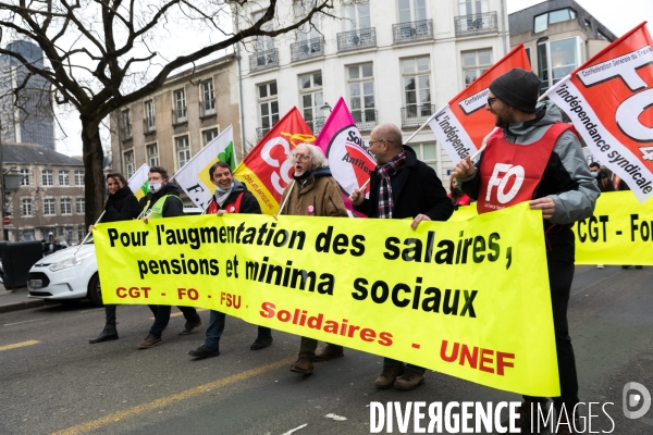 Manifestation pour le pouvoir d achat à Nantes