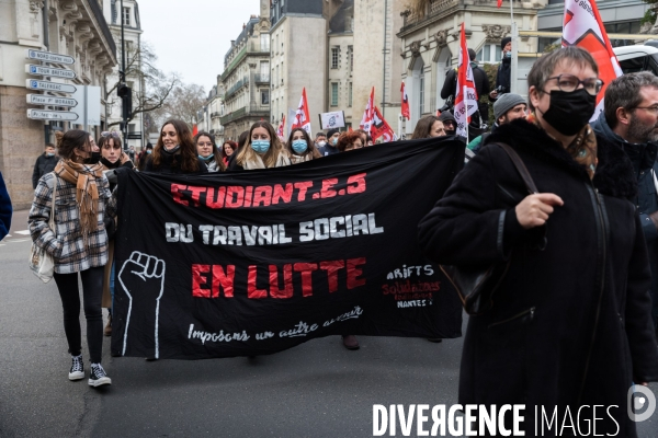 Manifestation pour le pouvoir d achat à Nantes