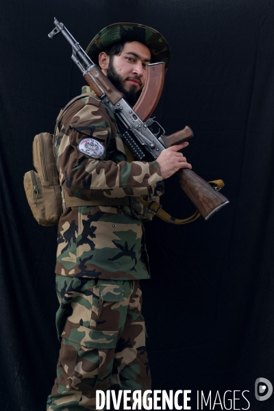 Portraits de combattants taliban s Afghanistan.  Portraits of Taliban fighters Afghanistan.