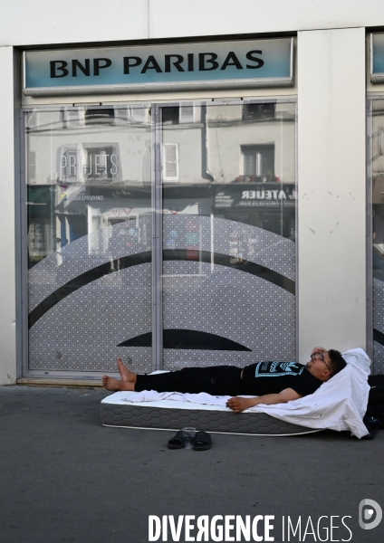 Nous demandons un hebergement digne et inconditionnel pour toutes et tous, maintenant.