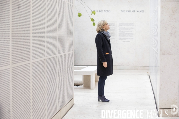 Valérie PECRESSE au mémorial de la Shoah.