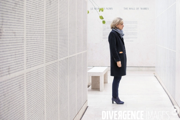 Valérie PECRESSE au mémorial de la Shoah.