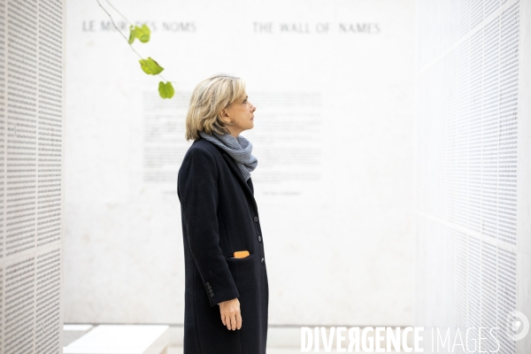 Valérie PECRESSE au mémorial de la Shoah.