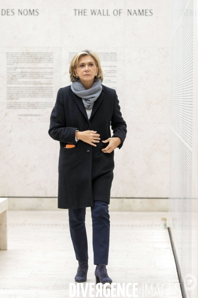 Valérie PECRESSE au mémorial de la Shoah.