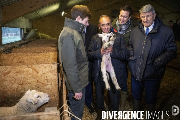 Eric ZEMMOUR dans un élevage de moutons du Loir-et-Cher